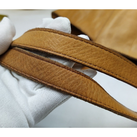 Frye Olive Tanned Tote In Brown Tan Leather Double Handle Large Bag - Picture 4 of 16